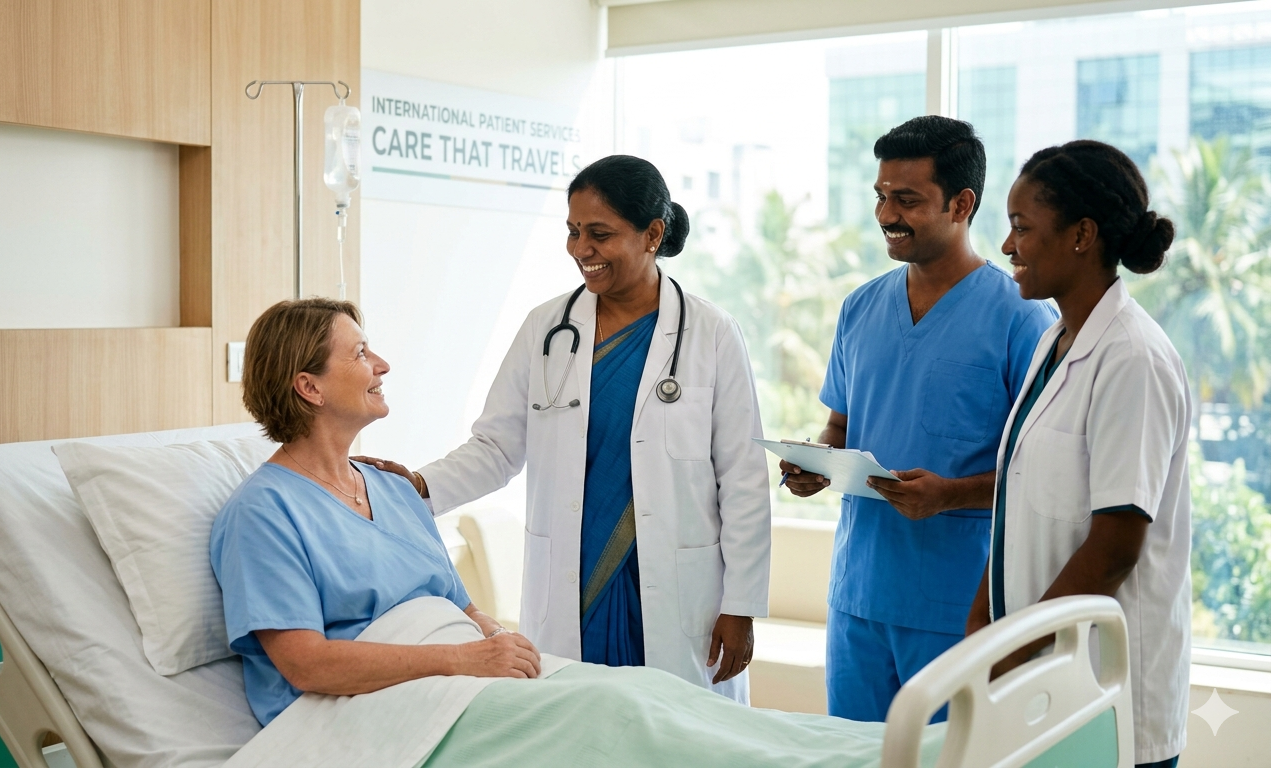 International patient cared for by Indian doctors and nurses in Chennai