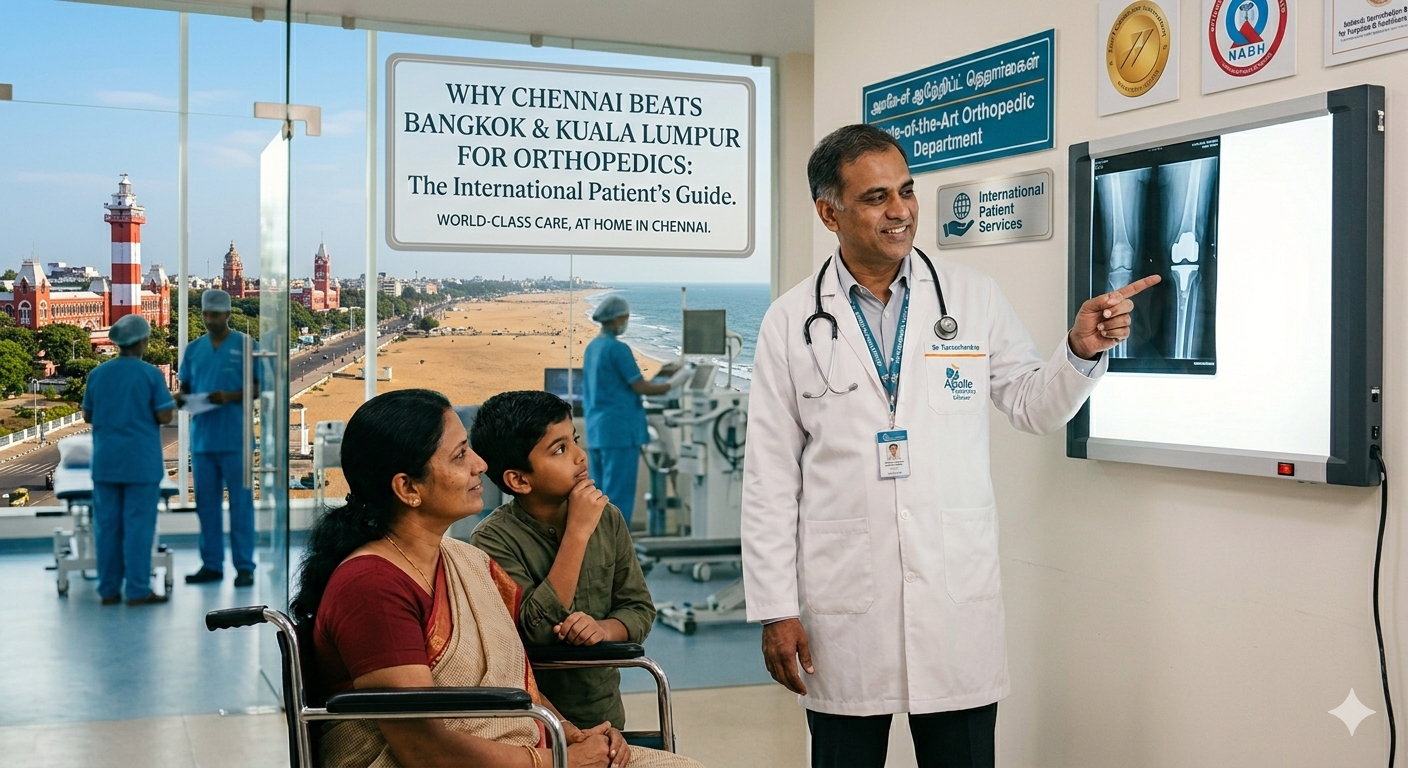 Doctor talking to family